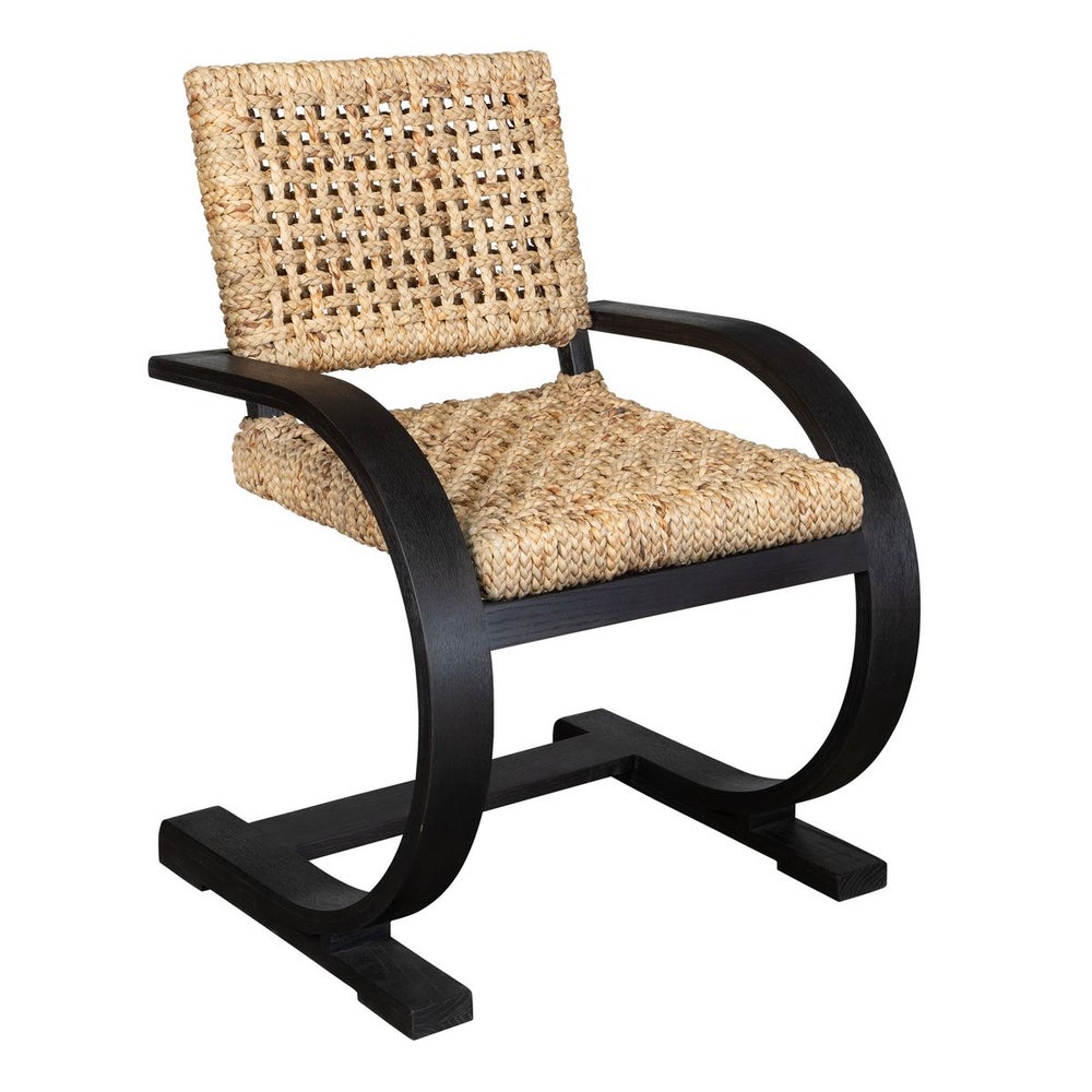Black & Tan Woven Dining Chair (Kitts)