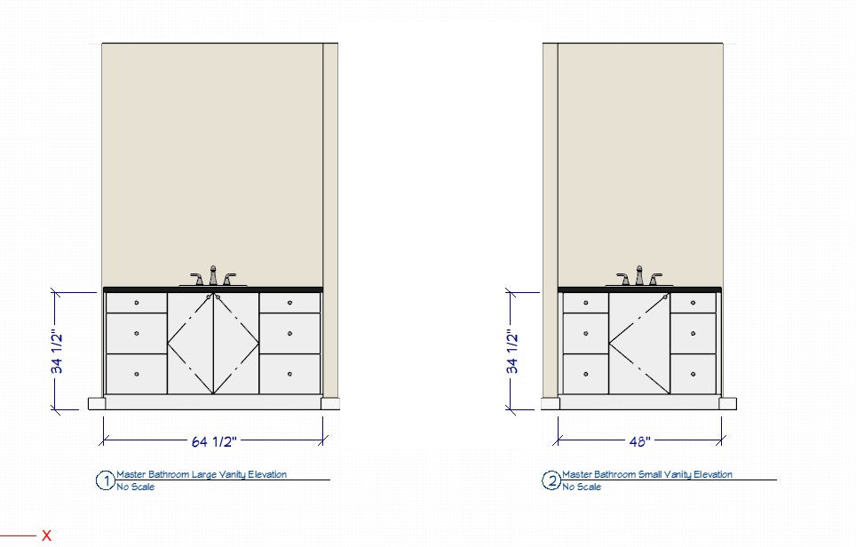 Custom Master Bathroom Vanity Cabinets - CC Trust