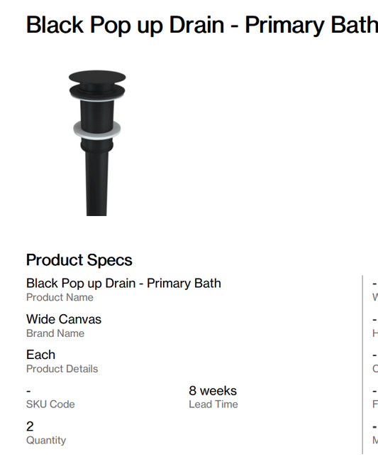 Copper Custom Undermount Sink + Drain - Primary Bath (Back Nine)