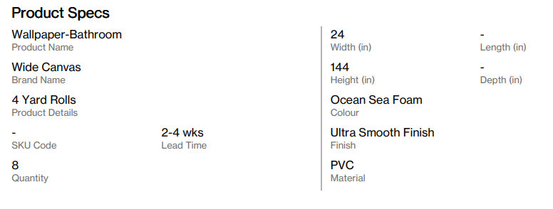 Ocean Wallpaper-Bathroom (Thornbury Ct.)