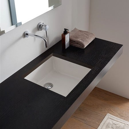 16 ½ ” x 16 ½ “ Square White Ceramic Sink