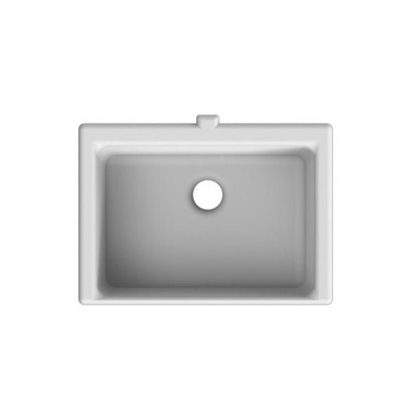 16 ½ ” x 16 ½ “ Square White Ceramic Sink