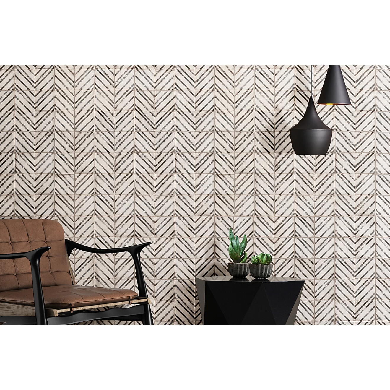 Vivace Square 4" x 4" Decorative Tile