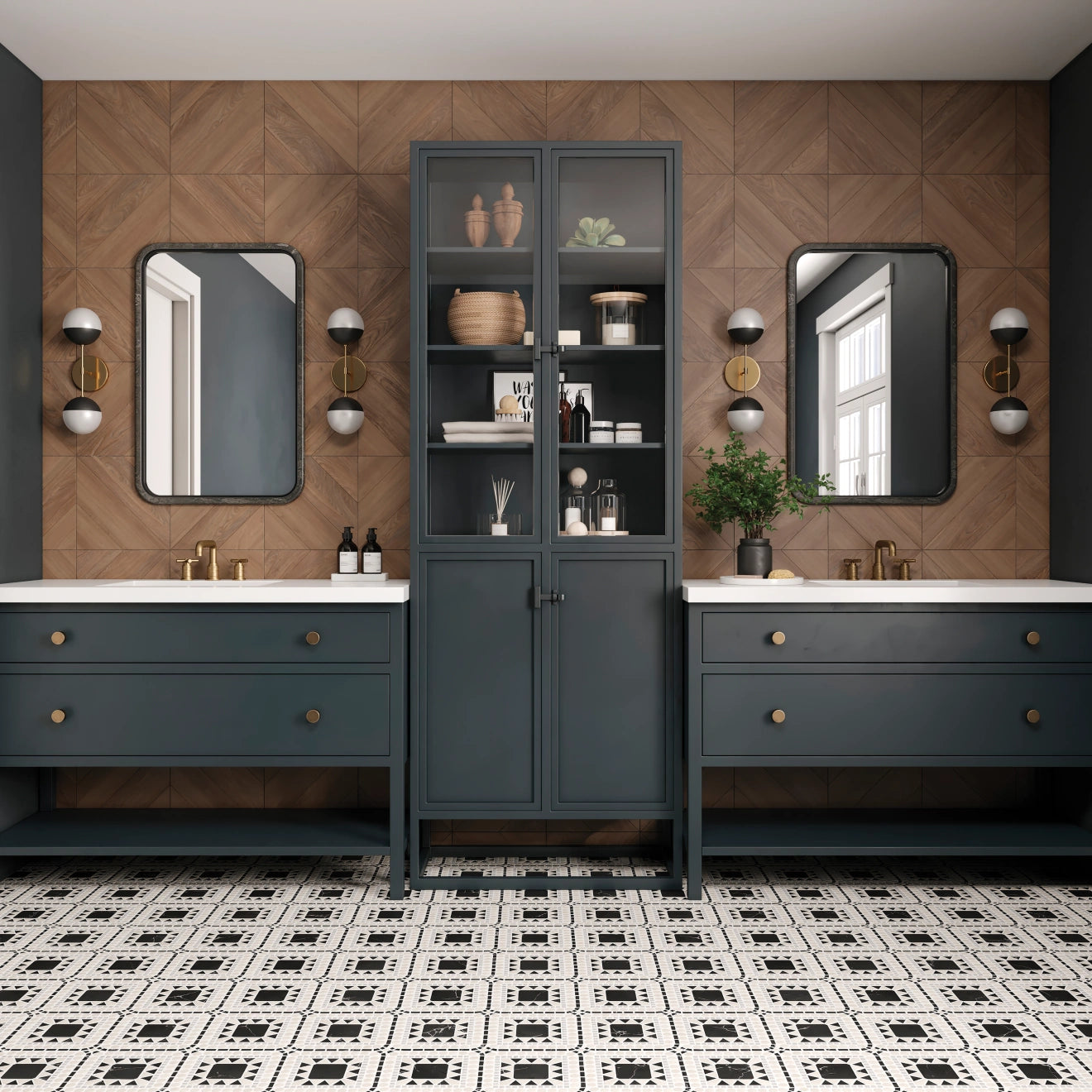 Atrium Marble Blend Mosaic Tile