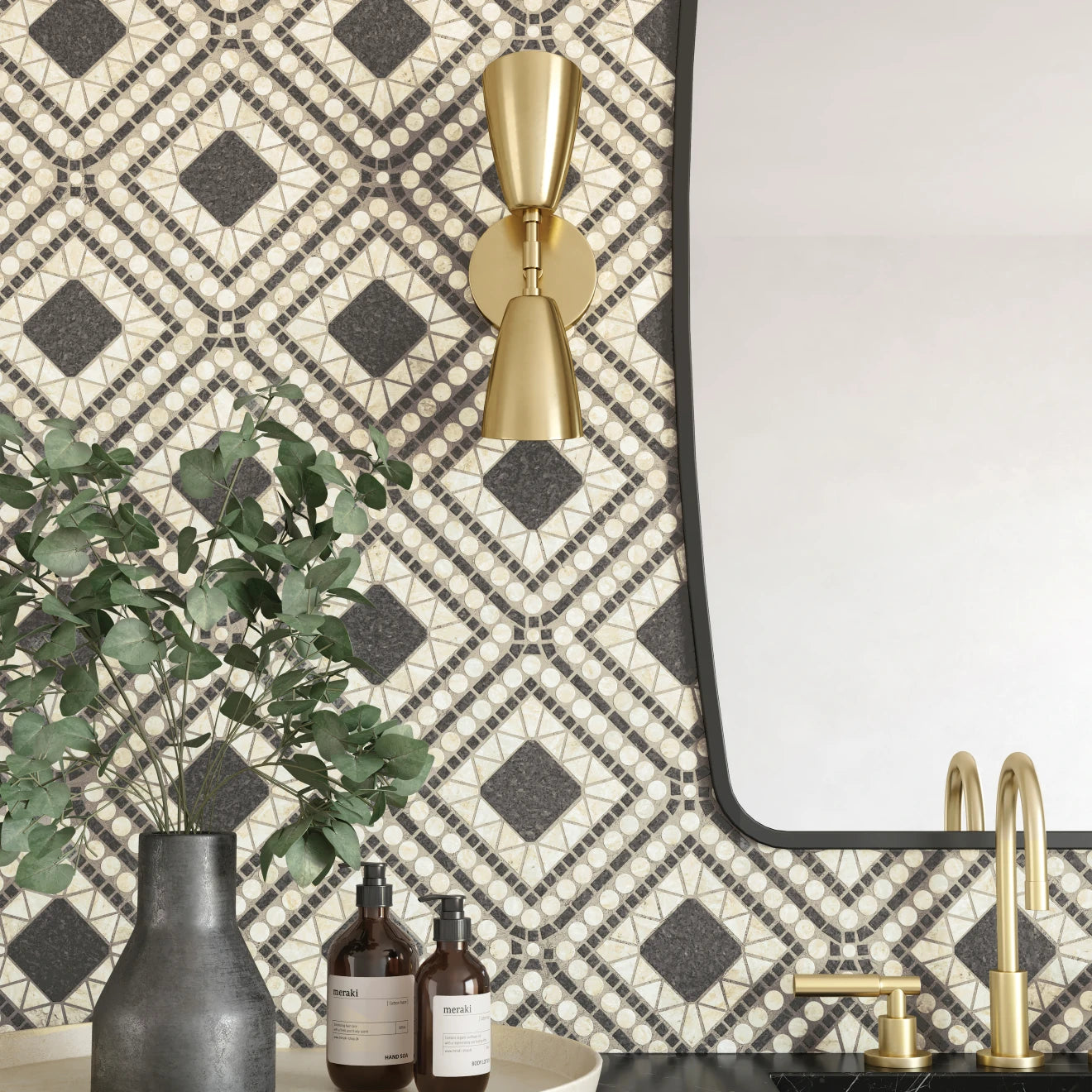 Atrium Marble Blend Mosaic Tile