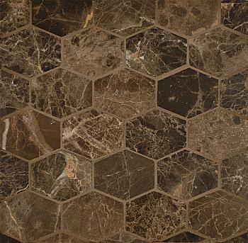 Rock Glamorous Elongated Hexagon Mosaic Tile