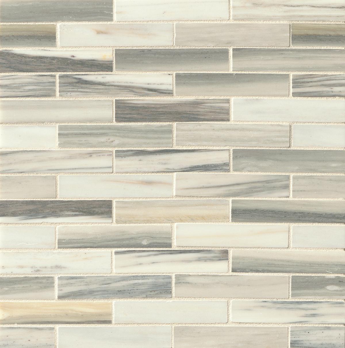 Vanity 3/4" x 4" Offset Mosaic Tile