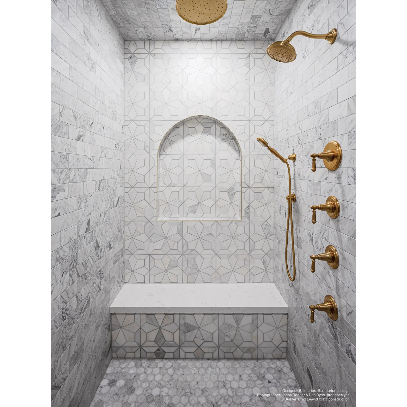 White Carrara Floor & Wall 18" x 36" Tile