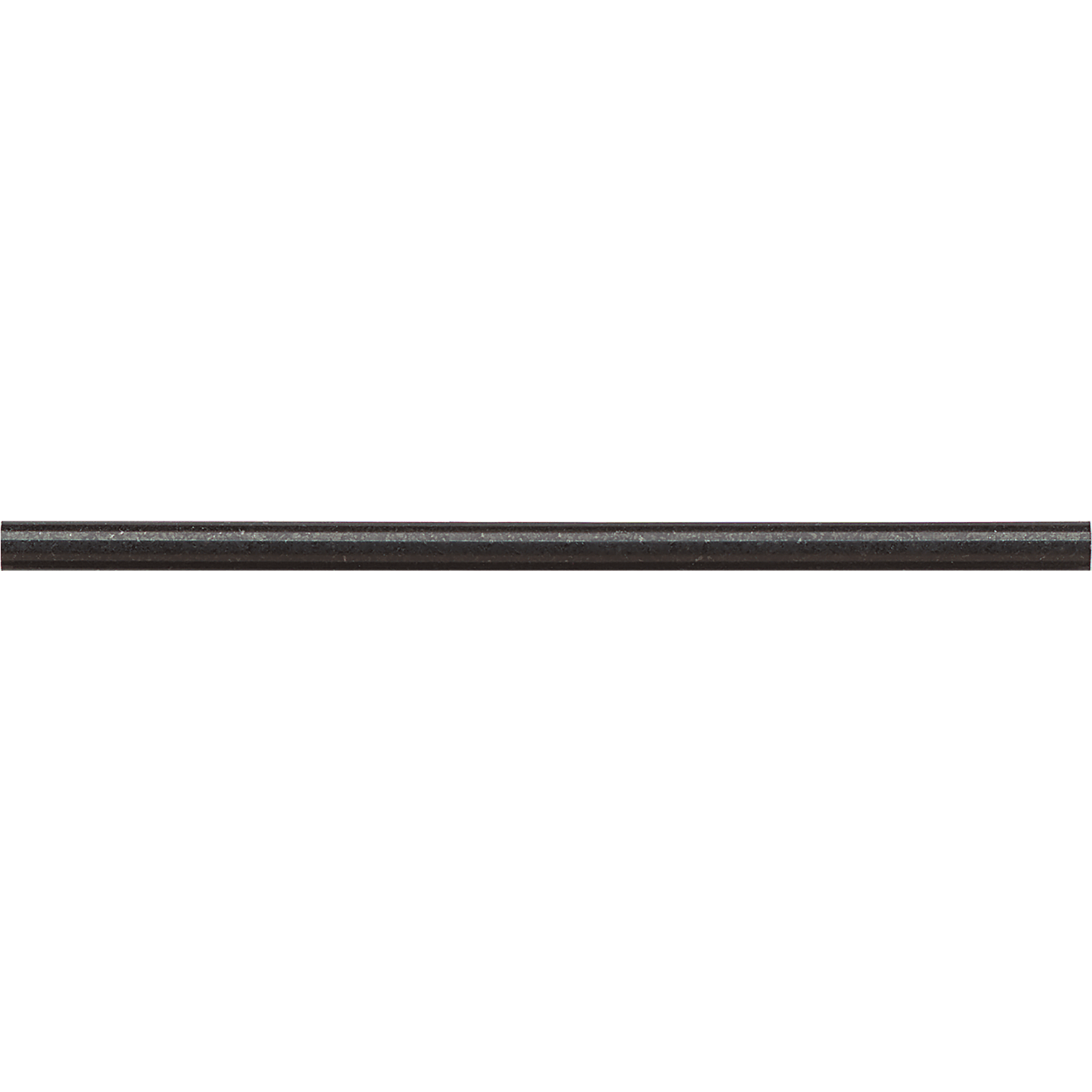 3/4" x 12" honed black cane trim tile