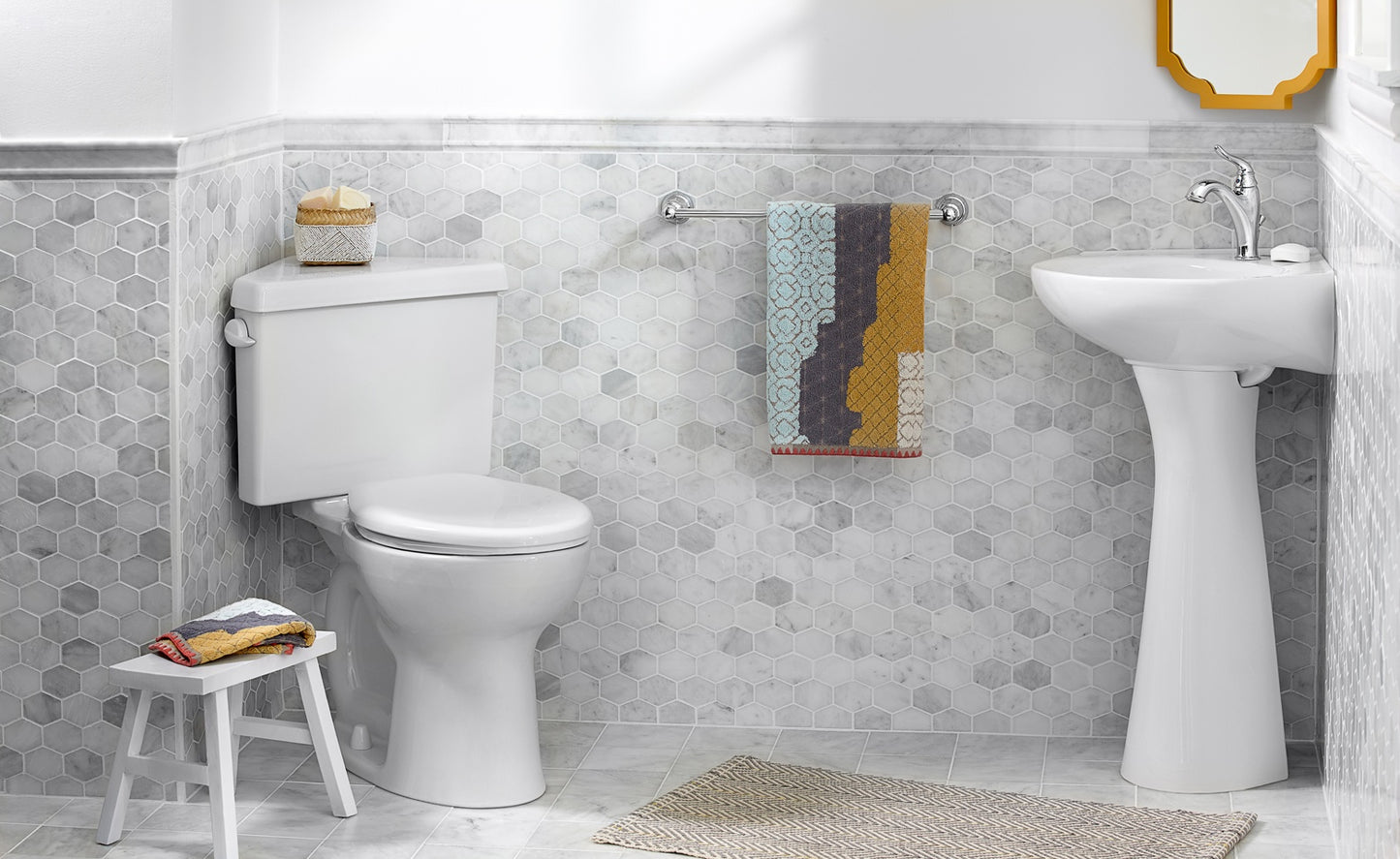 Rock Glamorous Elongated Hexagon Mosaic Tile
