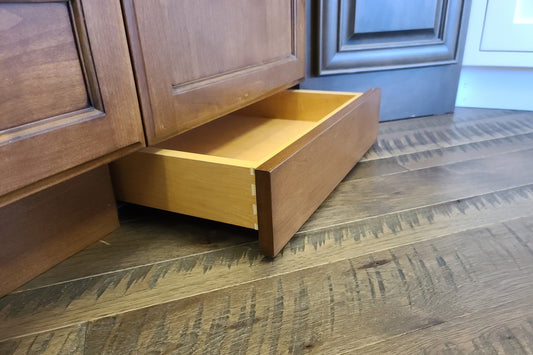 Cabinet with Toe Kick Drawer