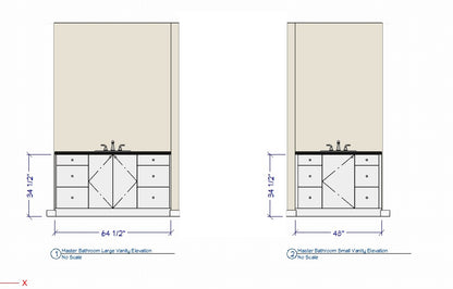 Custom Master Bathroom Vanity Cabinets - CC Trust