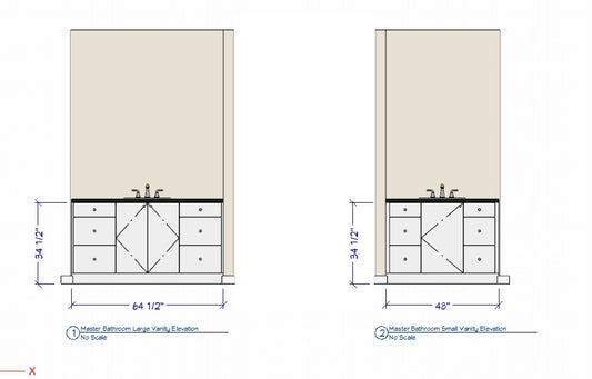 Custom Master Bathroom Vanity Cabinets - CC Trust