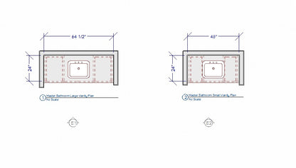 Custom Master Bathroom Vanity Cabinets - CC Trust