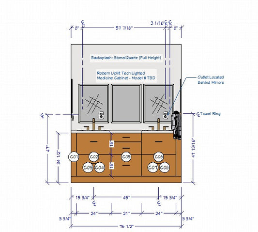 Pacific Ave. Custom Primary Bathroom