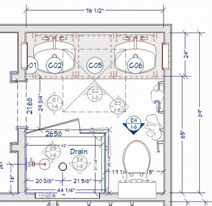 Pacific Ave. Custom Primary Bathroom
