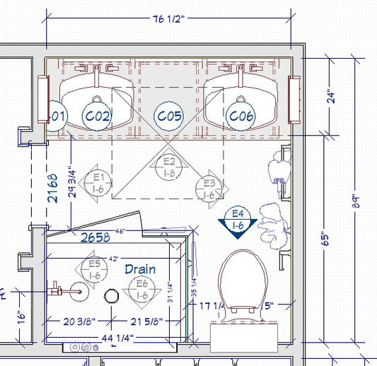 Pacific Ave. Custom Primary Bathroom
