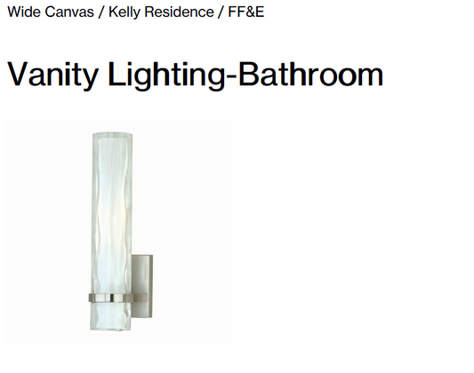 Vanity Lighting-Bathroom (Bitteroot Rd)
