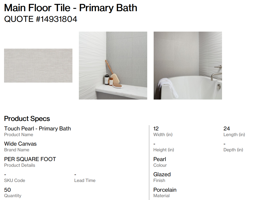 Touch Pearl - Primary Bath (Thelin Dr.)