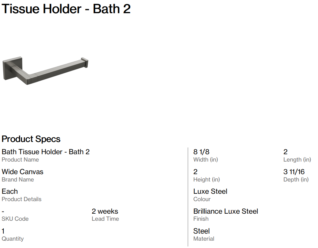 Bath 2 Accessories ( Back Nine)
