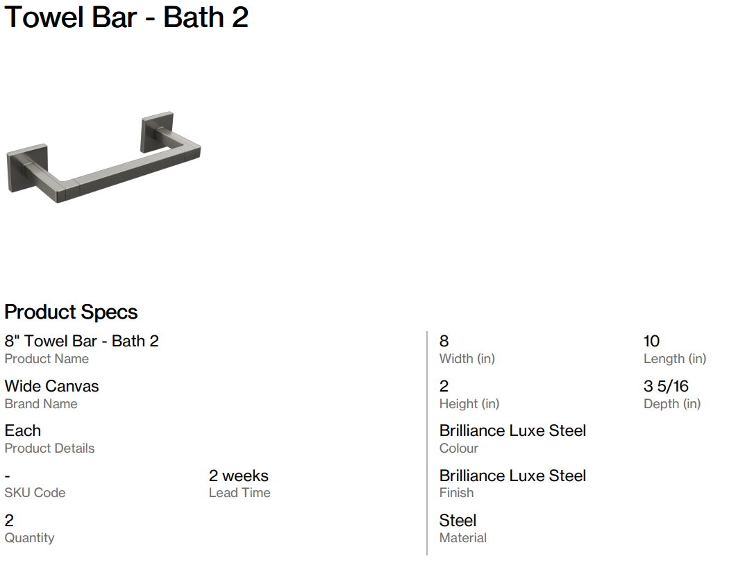 Bath 2 Accessories ( Back Nine)