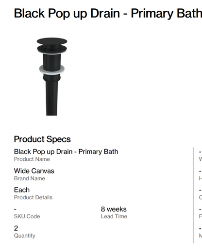 Copper Custom Undermount Sink + Drain - Primary Bath (Back Nine)