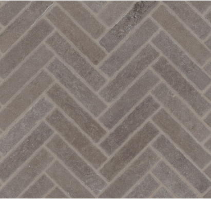 Suave Tumbled Herringbone Mosaic