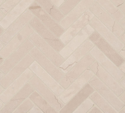 Suave Tumbled Herringbone Mosaic