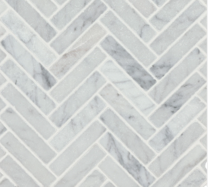 Suave Tumbled Herringbone Mosaic