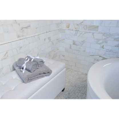 Calacatta Oro Chevron Mosaic Tile