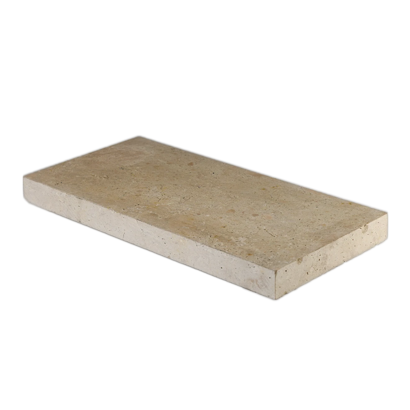 Durango Travertine 12" x 24" 5 cm Eased Edge Pool Coping