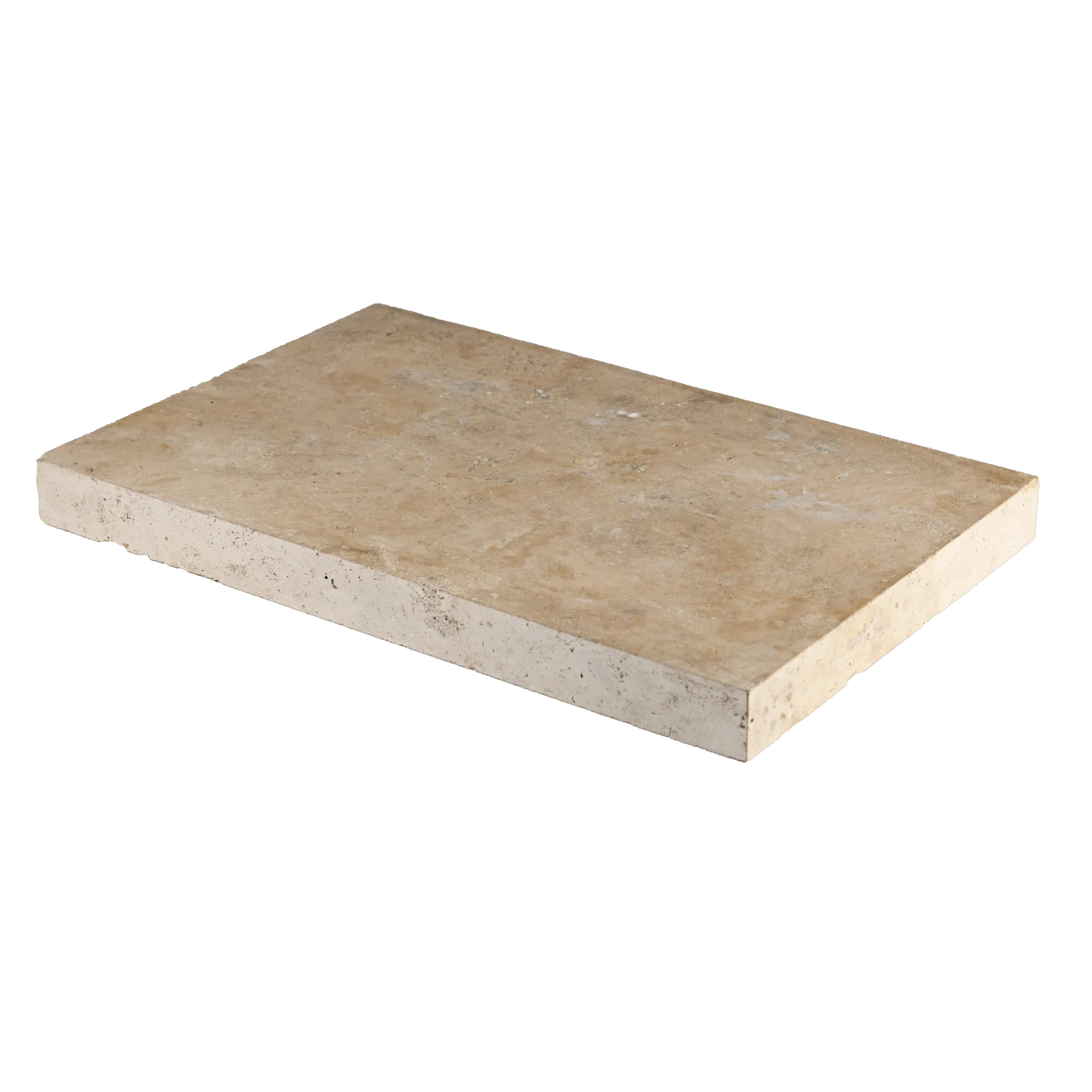 Durango Travertine 16" x 24" 5 cm Eased Edge Pool Coping