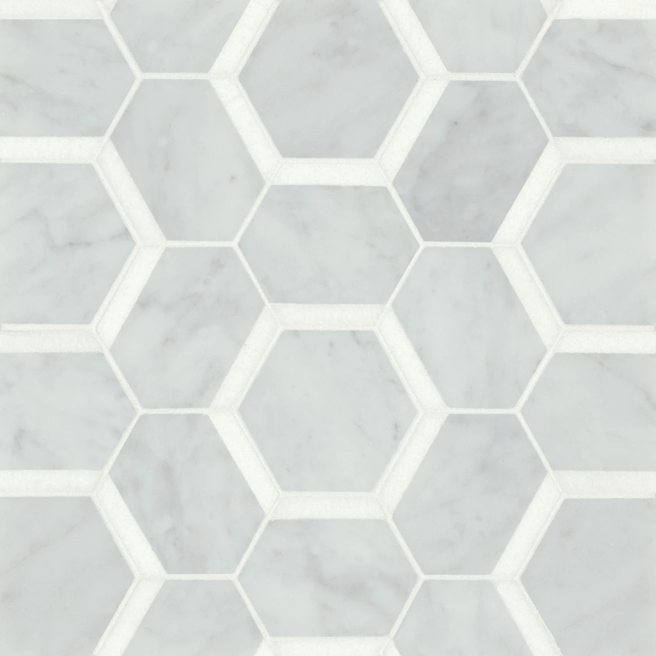 Matisse Marble Blend Hexagon Mosaic Tile