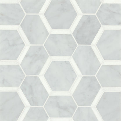 Matisse Marble Blend Hexagon Mosaic Tile