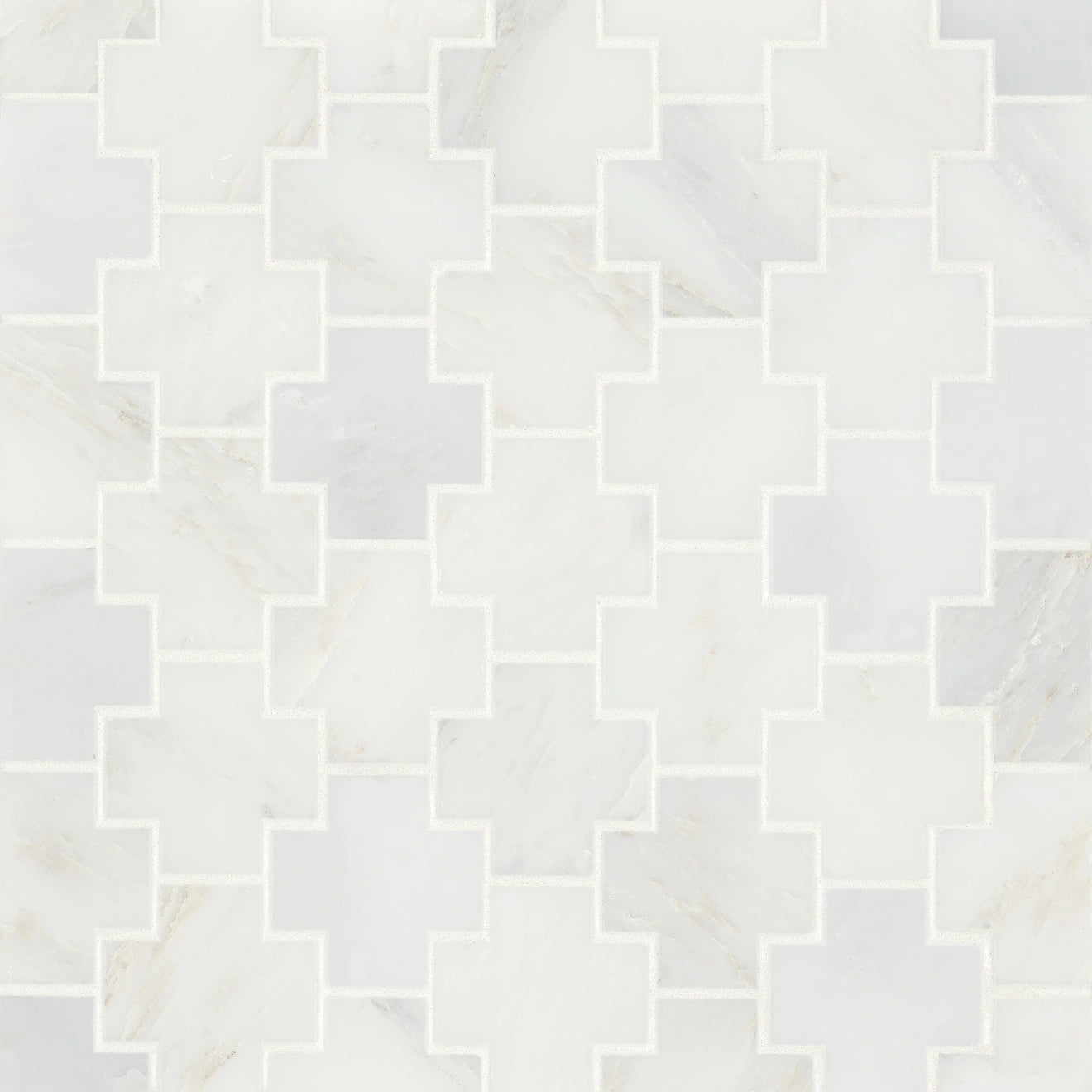 Monet Cross Marble Mosaic Tile