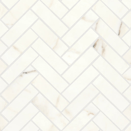 Magnifica "Era" 1" x 4" Herringbone Mosaic Tile