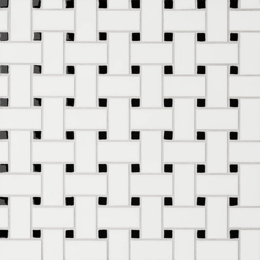 Le Café Basket Weave Mosaic Tile