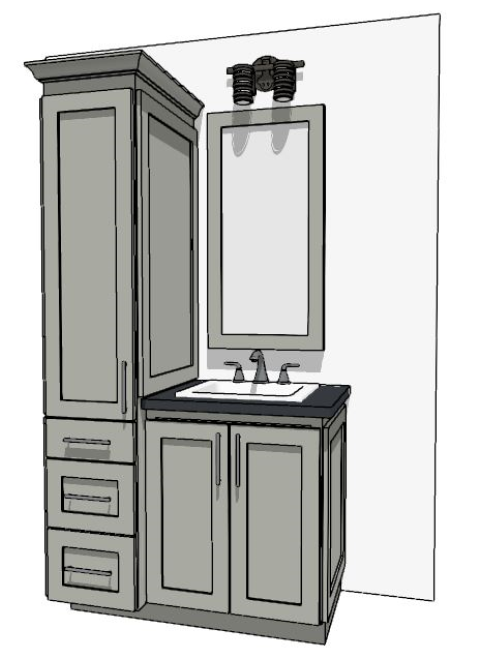 37"-48" Custom Vanity | Design Yours Below