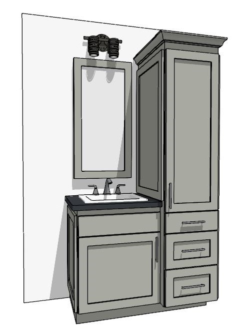 37"-48" Custom Vanity | Design Yours Below