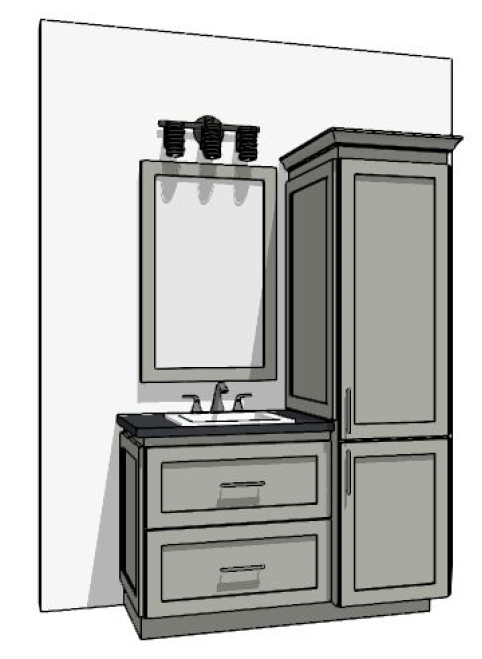 49"-60" Custom Vanity | Design Yours Below