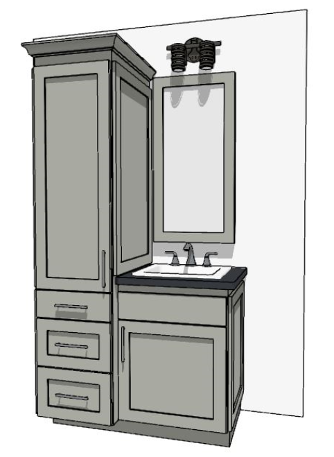 37"-48" Custom Vanity | Design Yours Below