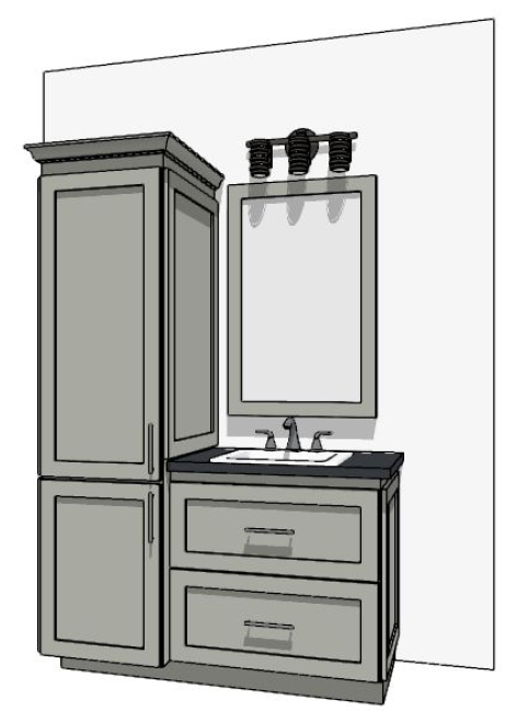 49"-60" Custom Vanity | Design Yours Below