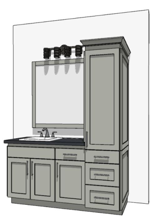 61"-72" Custom Vanity | Design Yours Below