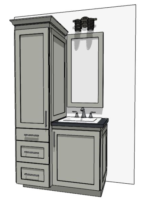 37"-48" Custom Vanity | Design Yours Below