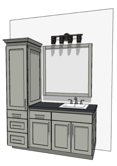 61"-72" Custom Vanity | Design Yours Below