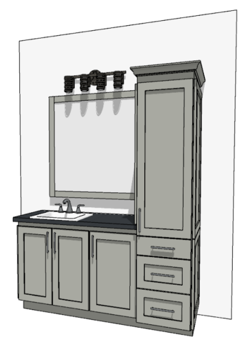 61"-72" Custom Vanity | Design Yours Below