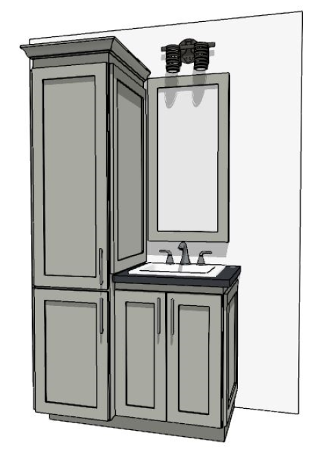 37"-48" Custom Vanity | Design Yours Below