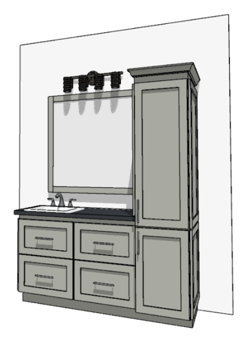 61"-72" Custom Vanity | Design Yours Below