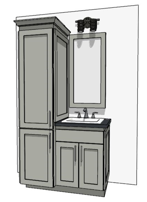 37"-48" Custom Vanity | Design Yours Below