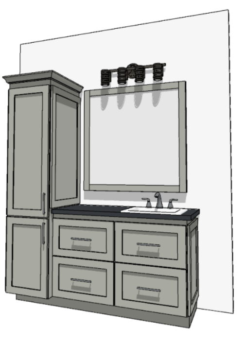 61"-72" Custom Vanity | Design Yours Below